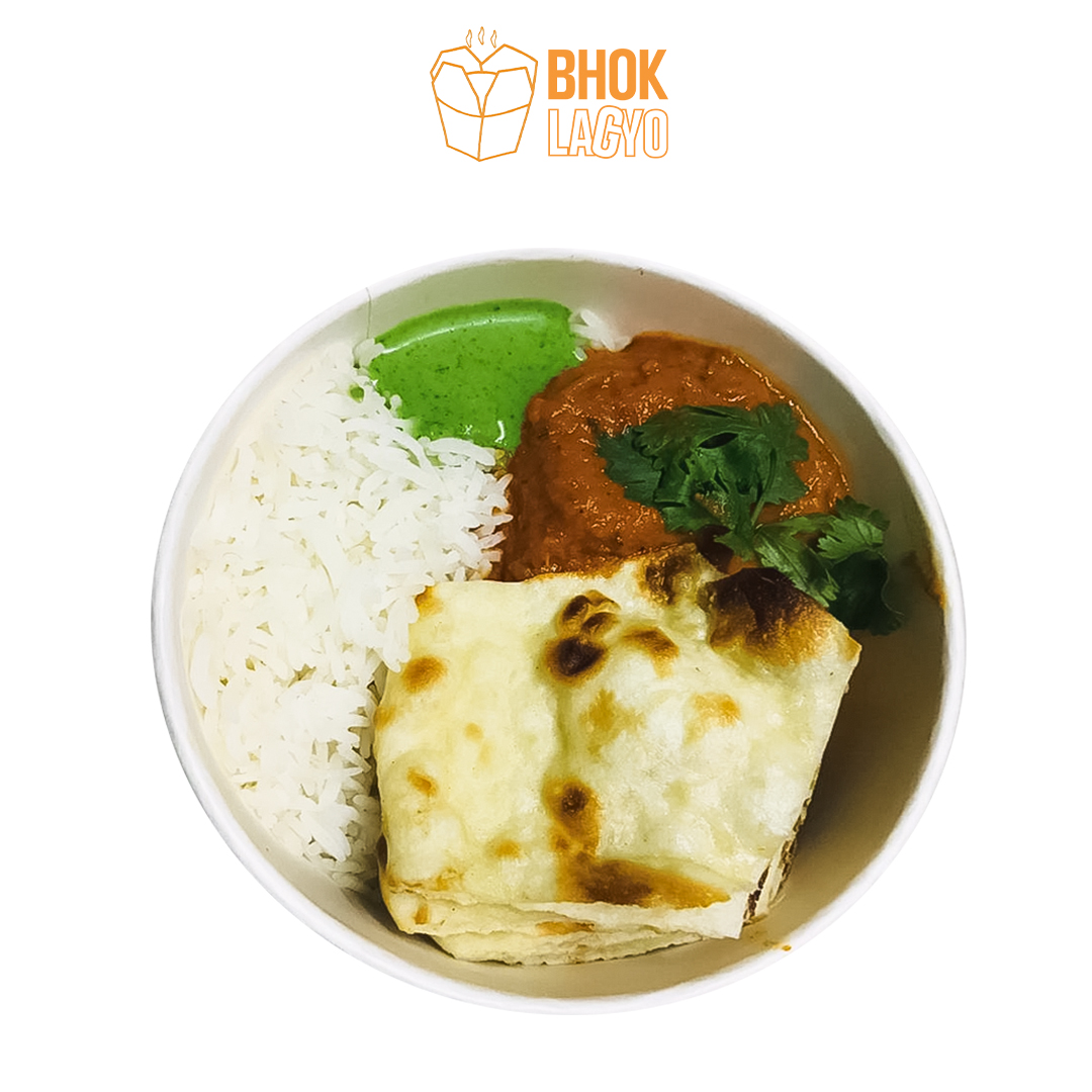 Chicken butter masala with naan